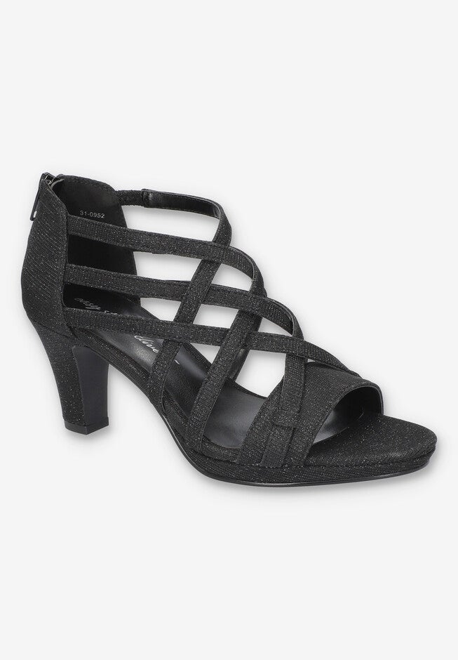 Bee Sandal, BLACK GLITTER, hi-res image number 0