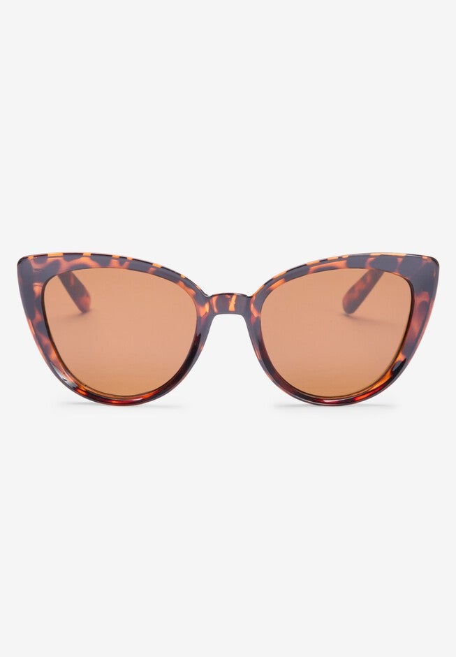 Cat Eye Sunglasses, BROWN, alternate image number null