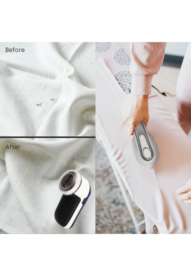 Travel-Ready Garment Grooming Kit: Compact Lint Remover, Fabric Shaver & Mini Iron, , on-hover image number null
