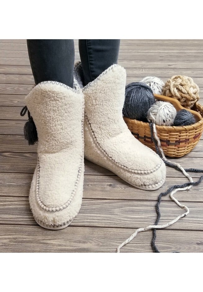 Berber Mocassin Boot Slippers, , alternate image number null
