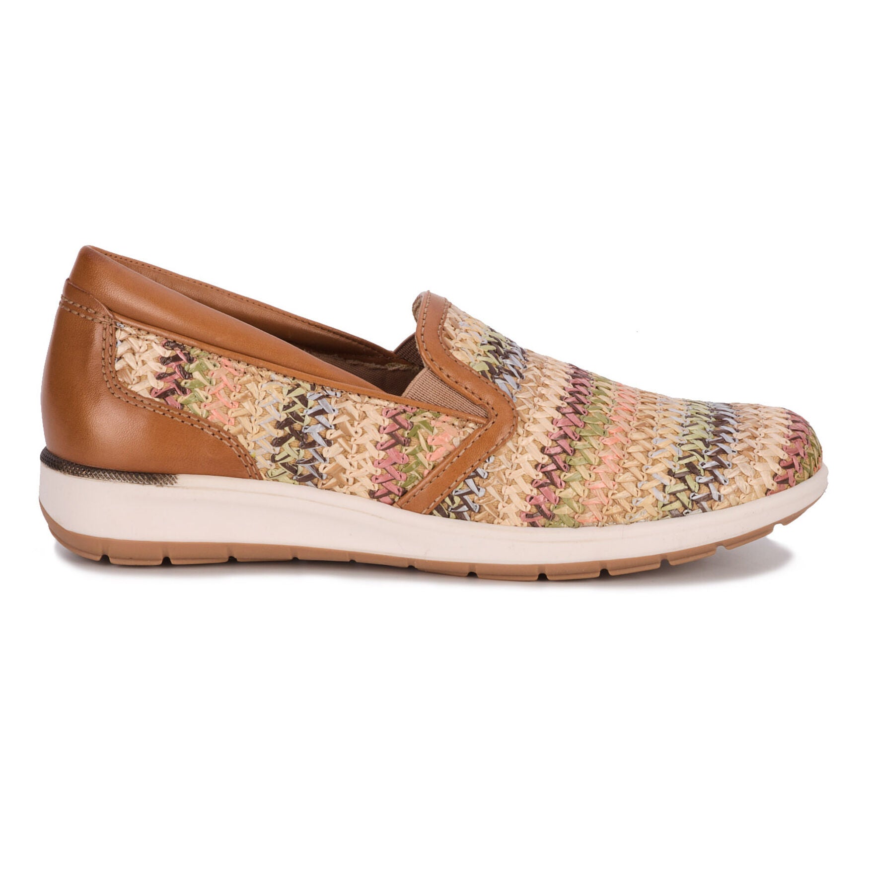Orleans Casual Sneaker, RAFFIA LUGGAGE, alternate image number 2