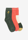 3 Pack Terry Crew Sock, AVOCADO, hi-res image number null