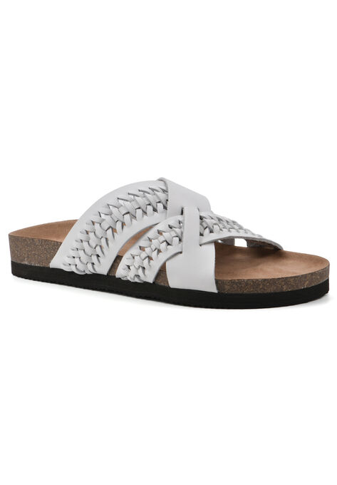 Harding Casual Sandal, WHITE LEATHER, hi-res image number null