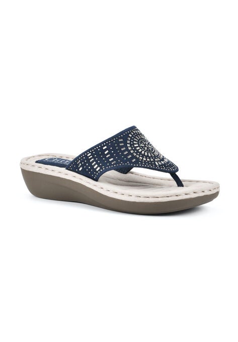Cienna Flip Flop Sandal, NAVY FABRIC, hi-res image number null