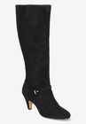 Sasha Plus Wide Calf Boot, BLACK SUEDE, hi-res image number null
