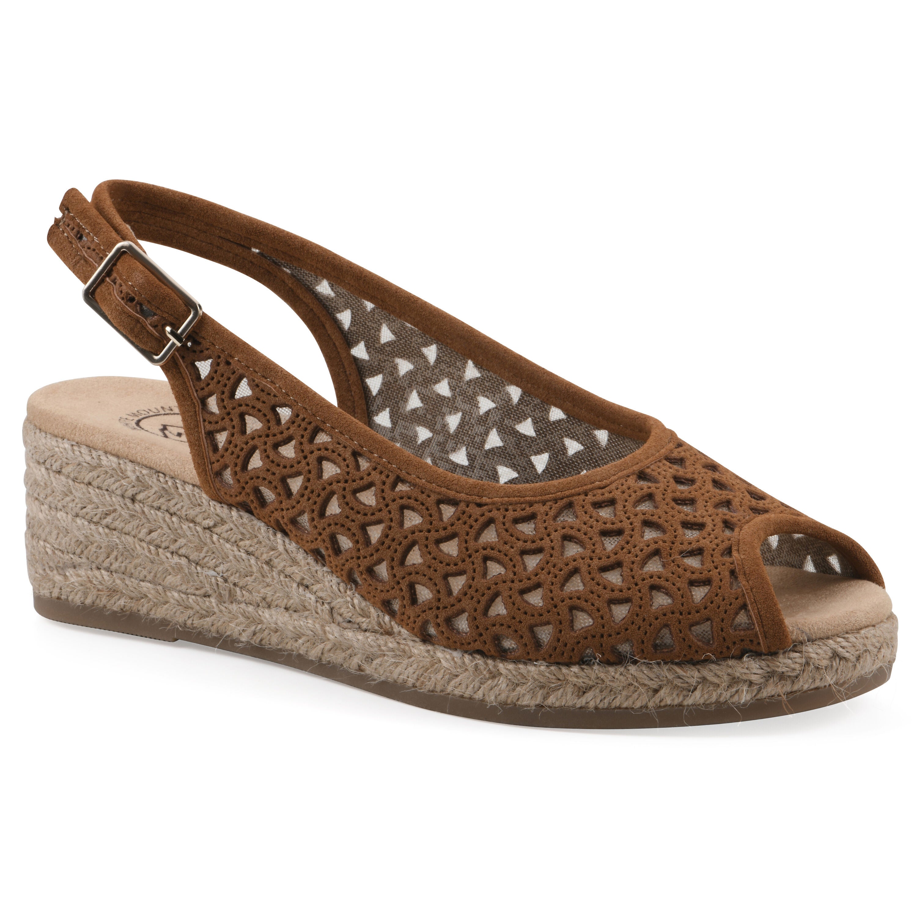 Maize II Espadrille Wedge Sandal, CHESTNUT SMOOTH, hi-res image number 0
