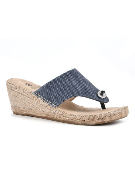 Beachball Wedge Espadrille, DENIM BLUE FABRIC, hi-res image number null