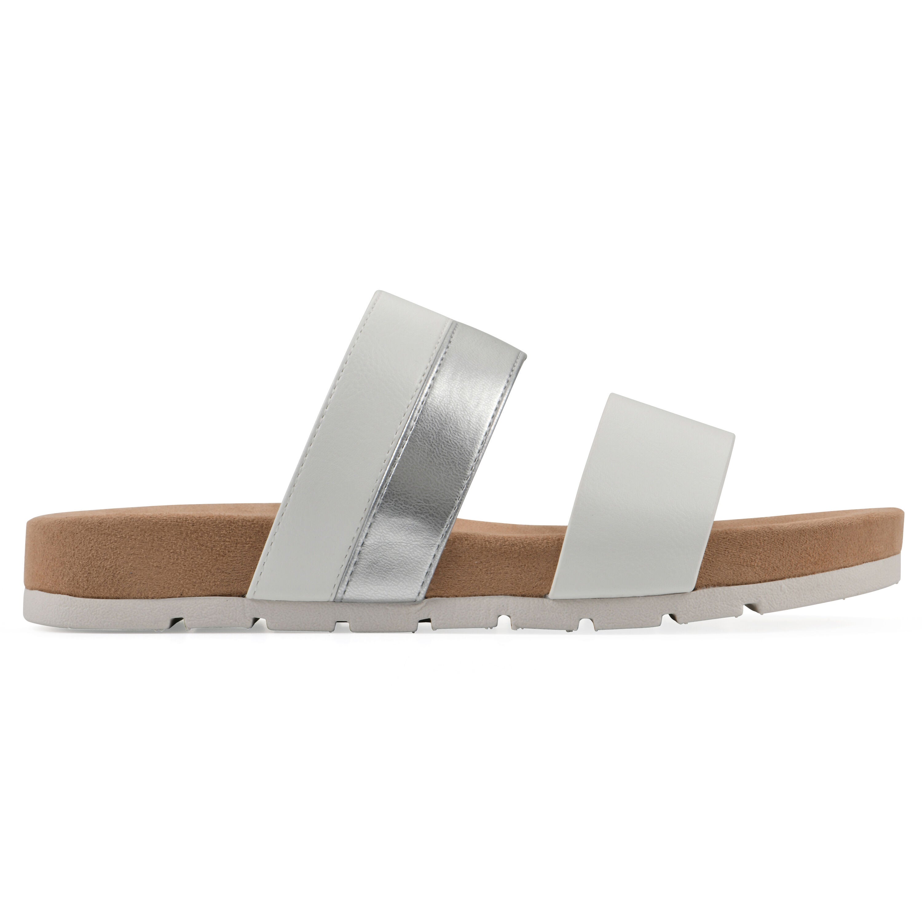 Tammy Slide Sandal, WHITE SMOOTH, alternate image number 2