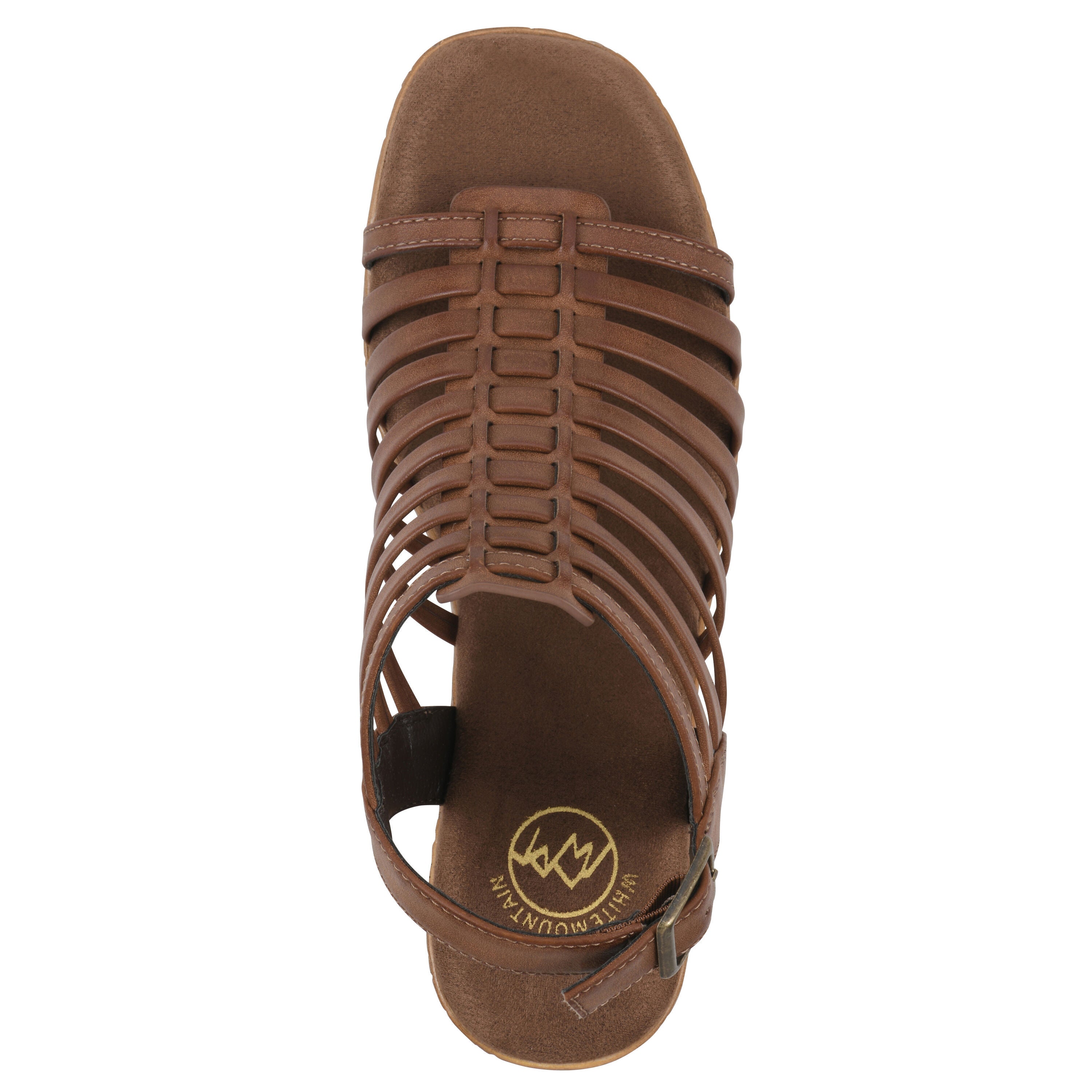 Barbea Platform Sandal, DARK TAN, alternate image number 4