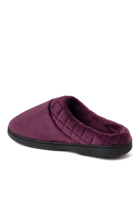 Darcy Velour Clog W/Quilted Cuff Slipper, , on-hover image number null
