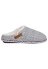 Textured Knit Clog With Fur Lining Slippers, , alternate image number null