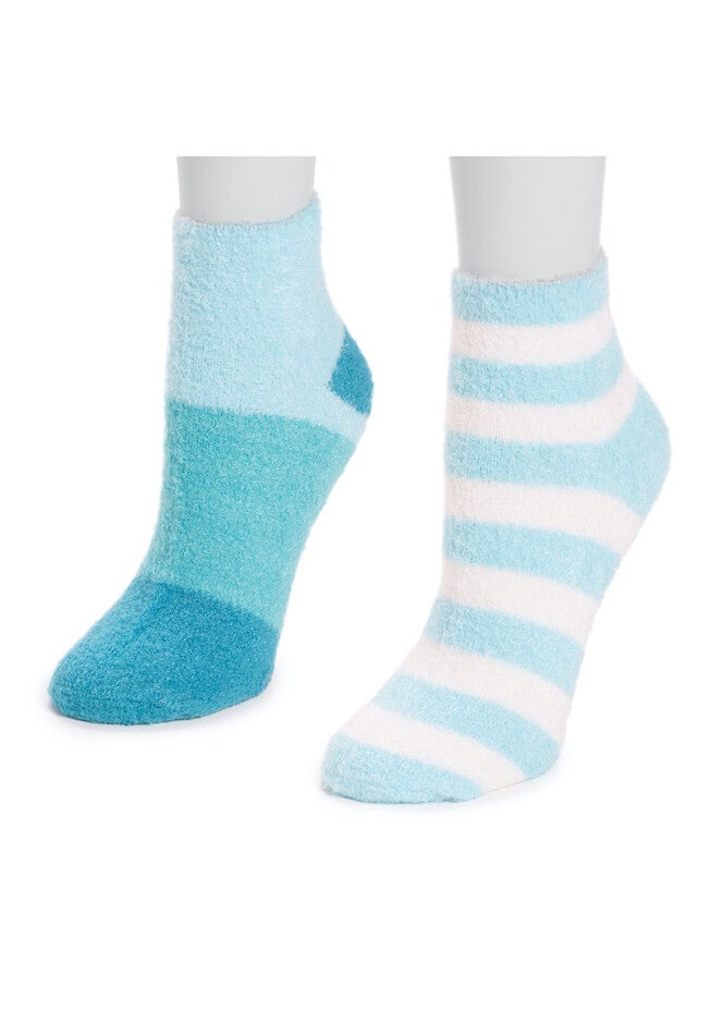 6 Pair Pack Aloe Infused Crew Socks, , alternate image number null