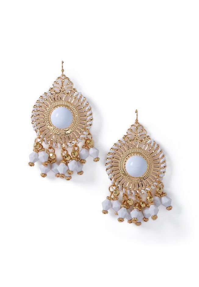Beaded Drop Earrings, , on-hover image number null