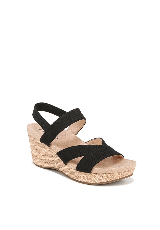 Danita Sandal, BLACK FABRIC, hi-res image number null