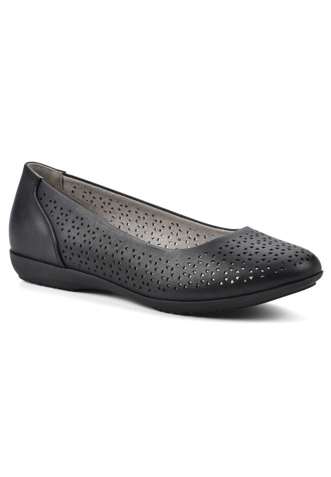 Cindy Flat, BLACK BURNISHED SMOOTH, hi-res image number null