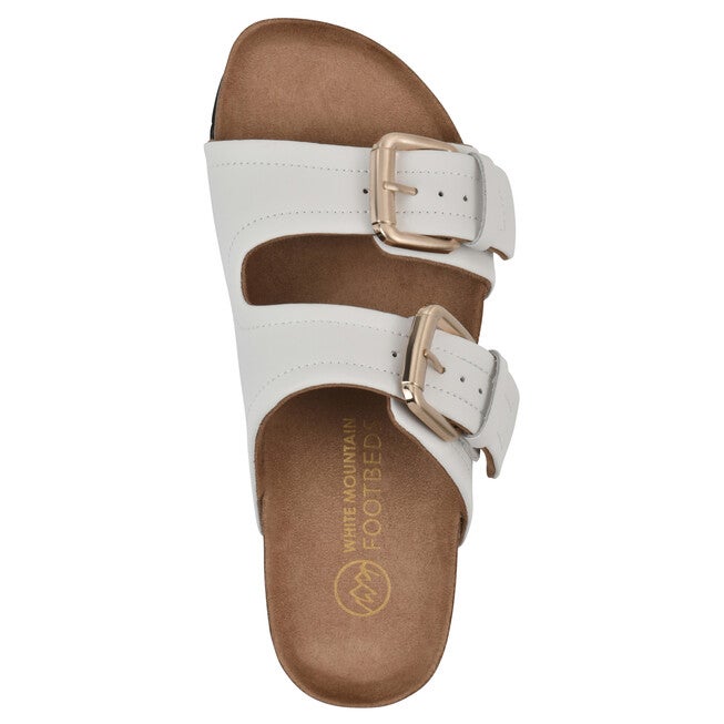 Griffon Footbeds Sandal, WHITE LEATHER, alternate image number null