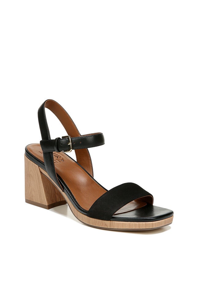 Rose Sandals, BLACK LEATHER, hi-res image number null