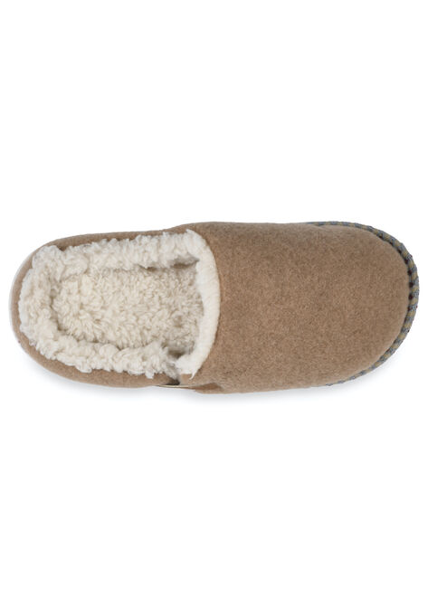 Faux Wool Felted Clog Slippers, , alternate image number null