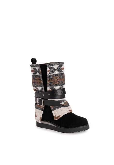 Nikki Boots by Muk LuksĀ®, BLACK BROWN, hi-res image number null