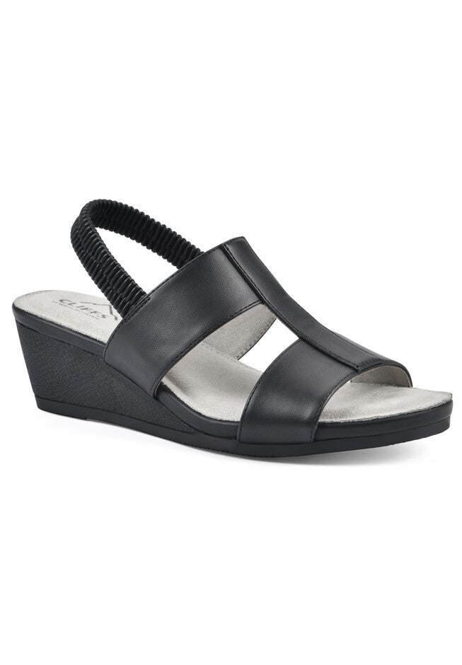 Candea Casual Sandal, BLACK BURNISHED SMOOTH, hi-res image number 0