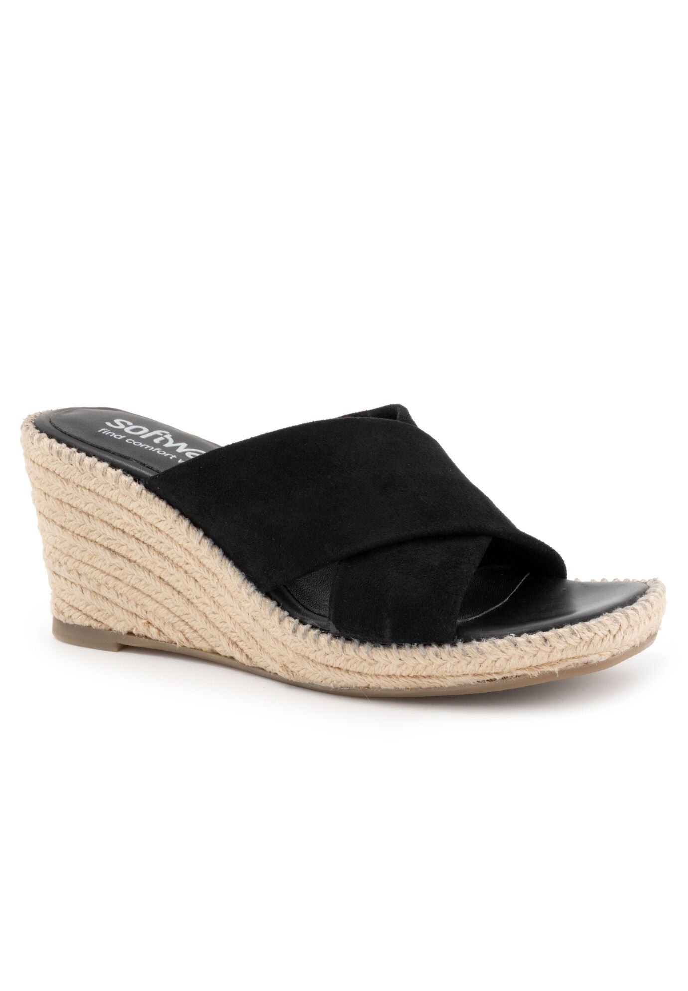 Hastings Heeled Sandal, BLACK SUEDE, hi-res image number 0