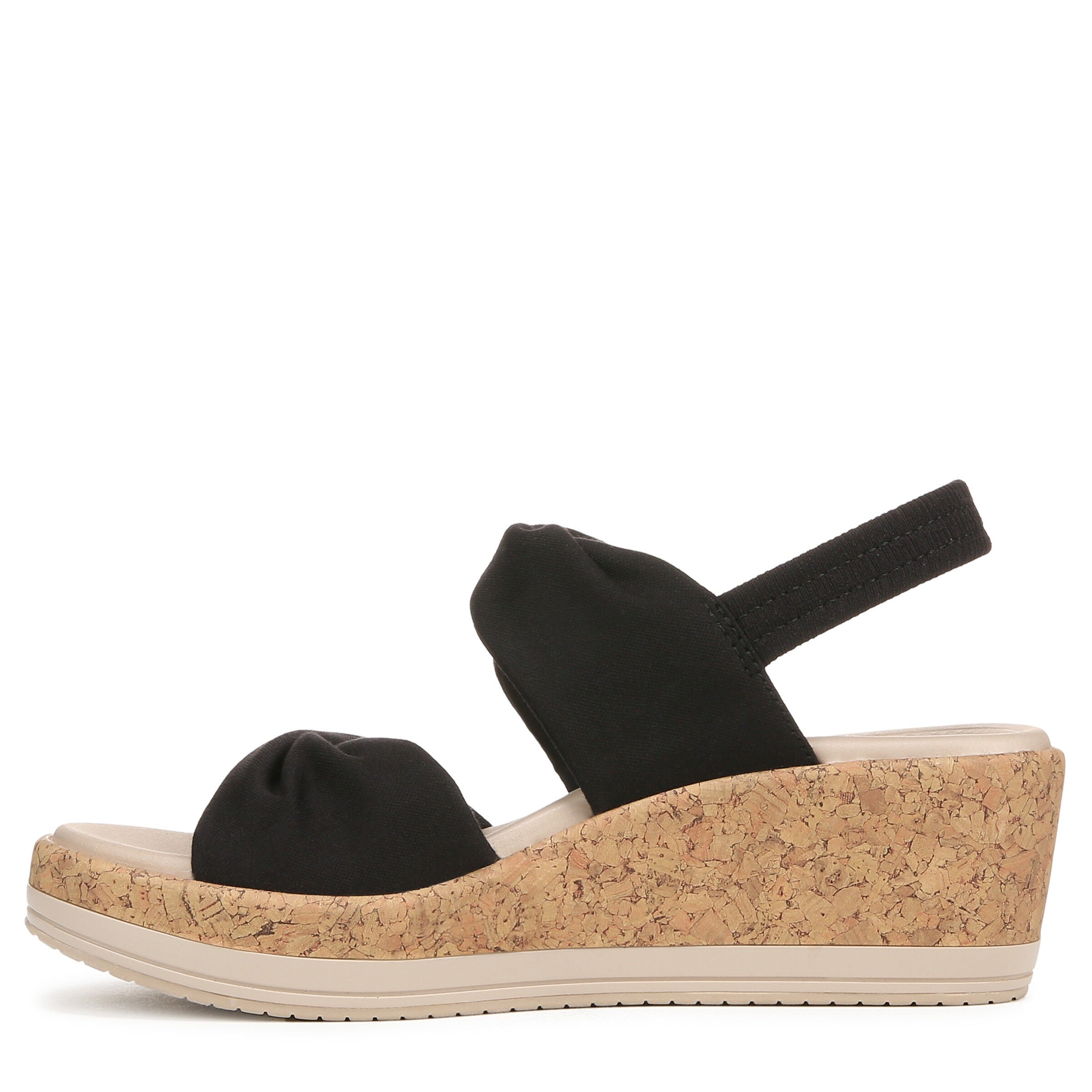 Riley Slingback Wedge Sandal, BLACK, alternate image number 5