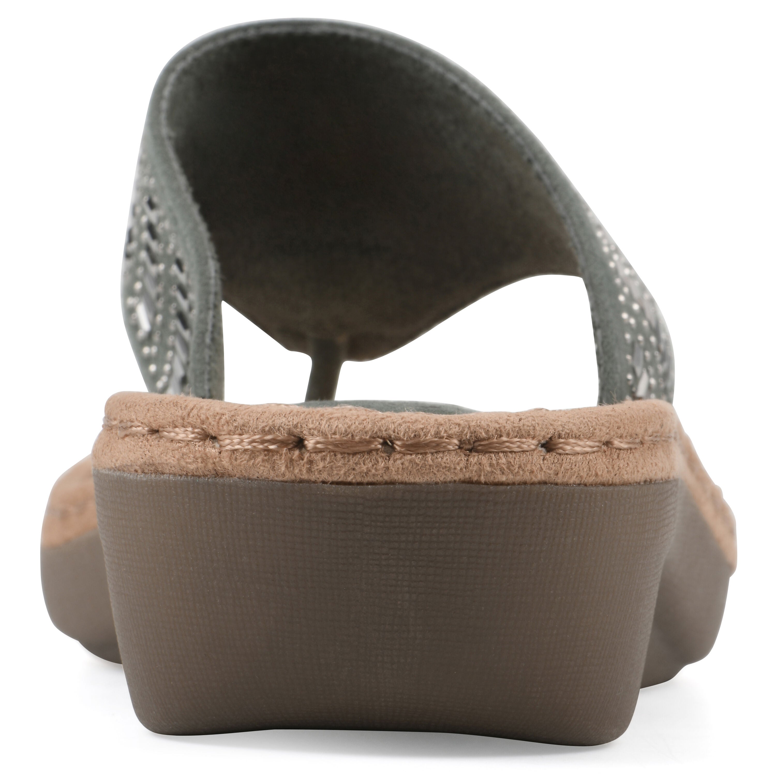 Cienna Thong Wedge Sandal, SAGE FABRIC, on-hover image number 1