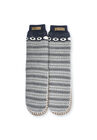 Cuffed Pattern Slipper Sock, , alternate image number null