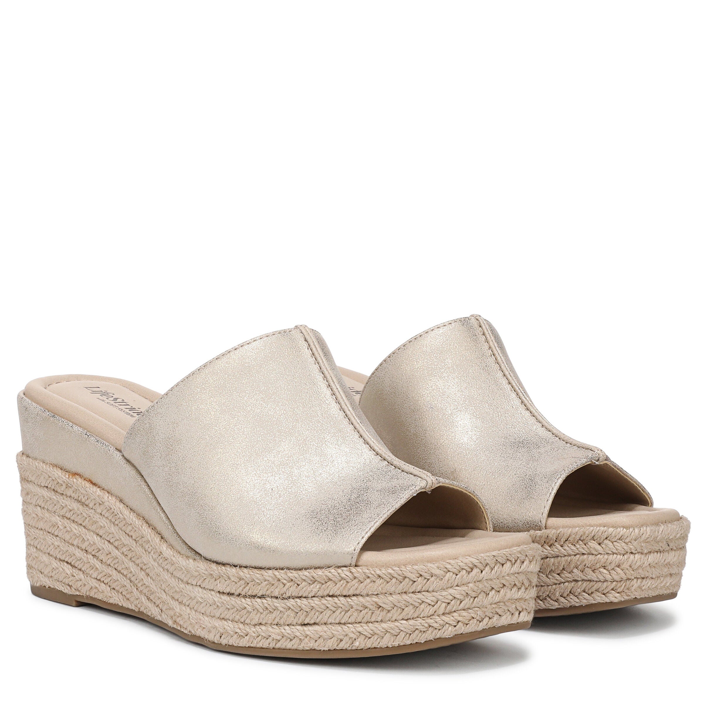 Haute Platform Espadrille Sandal, PLATINO GOLD, alternate image number 2