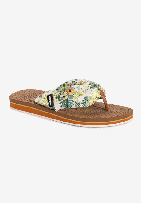 Sand Box Sandal, WHITE FLORAL, hi-res image number null