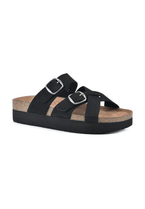 Hastings Footbed Sandal, BLACK LEATHER, hi-res image number null