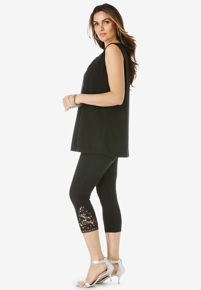 Crochet-Trim Lounge Set, , alternate image number null