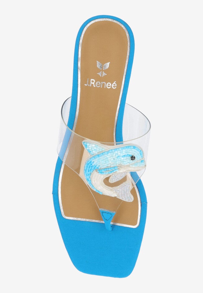 Dolphi Thong Sandal, CLEAR BLUE, alternate image number null