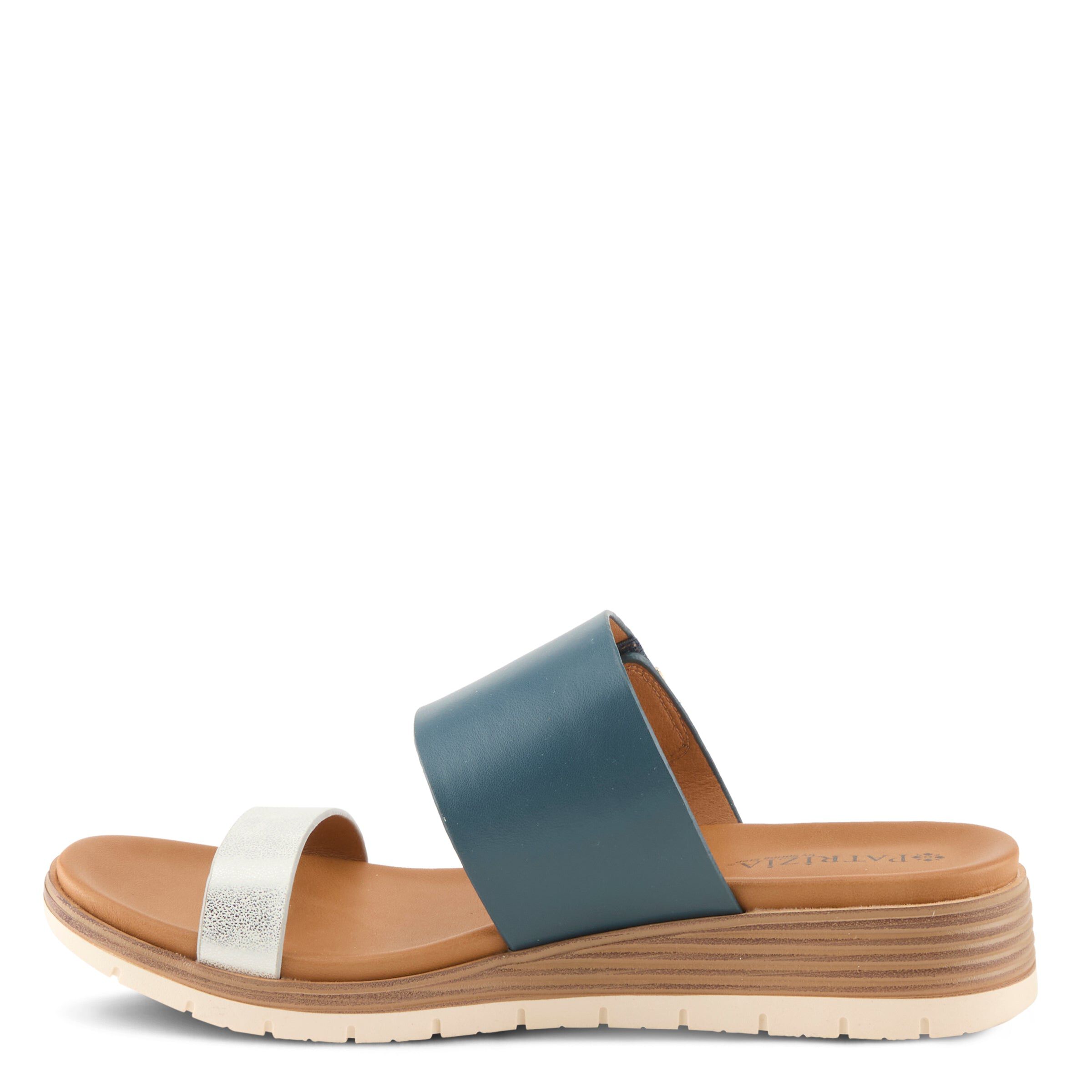 Maliyah Slide Sandal, BLUE MULTI, alternate image number 2