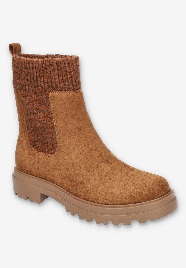 Gable Bootie, COGNAC SUEDE, hi-res image number null