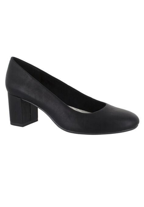 Proper Pumps by Easy Street®, BLACK, hi-res image number null