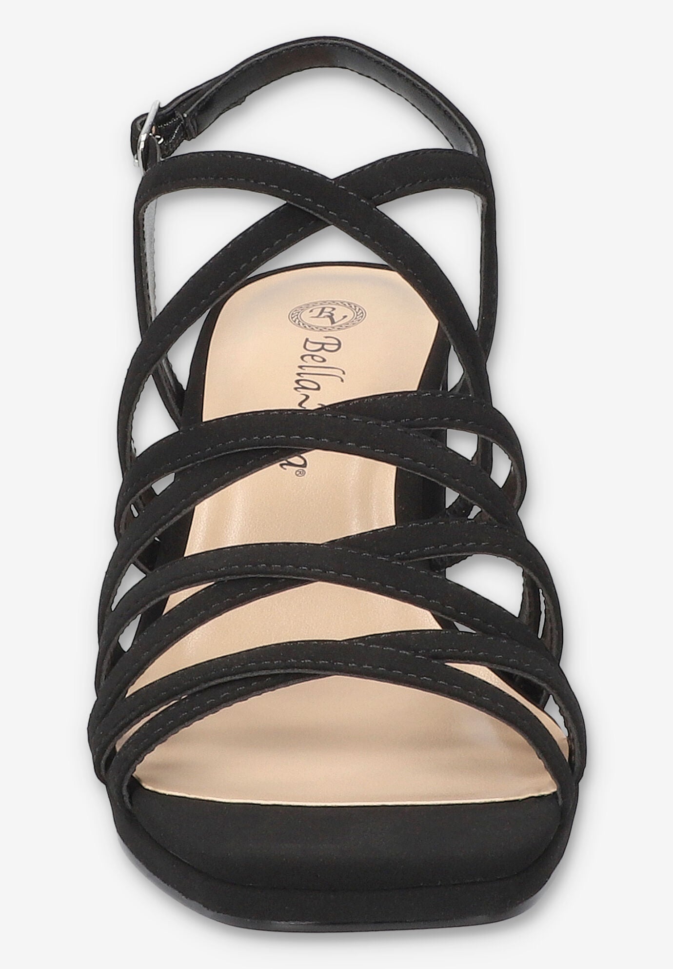 Damsel Square Toe Heeled Sandal, BLACK LAMY, alternate image number 3