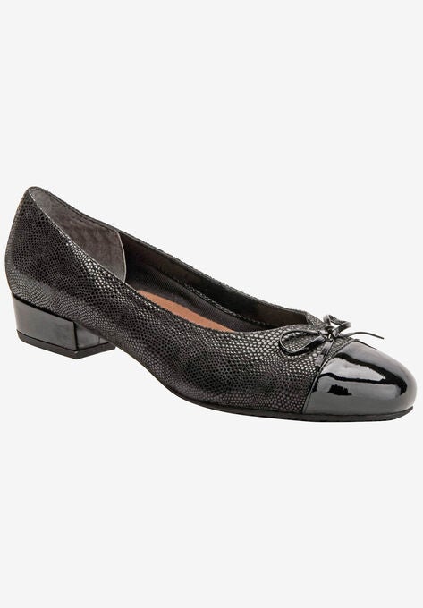 Tawnie Kitten Heel Pump, BLACK LIZARD PRINT, hi-res image number null