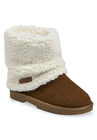 Faux Suede With Berber Cuff Ankle Boot, TAN, hi-res image number null