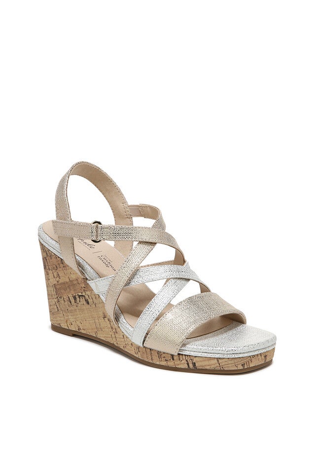 Indigo Dressy Sandal, GOLD SILVER, hi-res image number 0