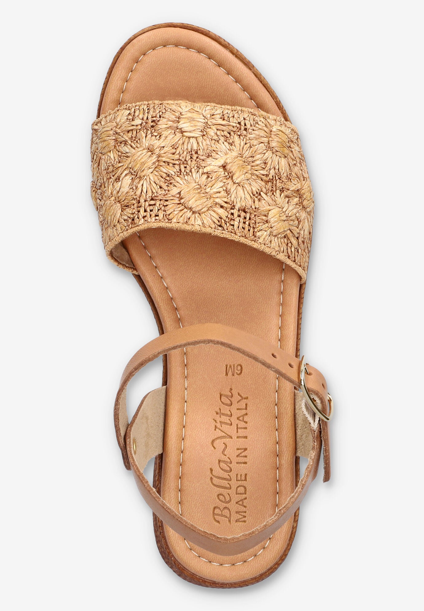 Kea-Italy Wedge Sandal, NATURAL FLORAL, alternate image number 6