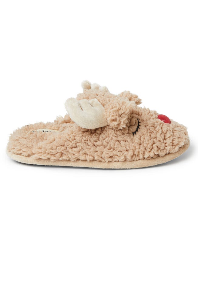 Reindeer Slippers, , alternate image number null