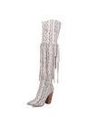 Kitty Kat Knee High Fringe Boot, , alternate image number null