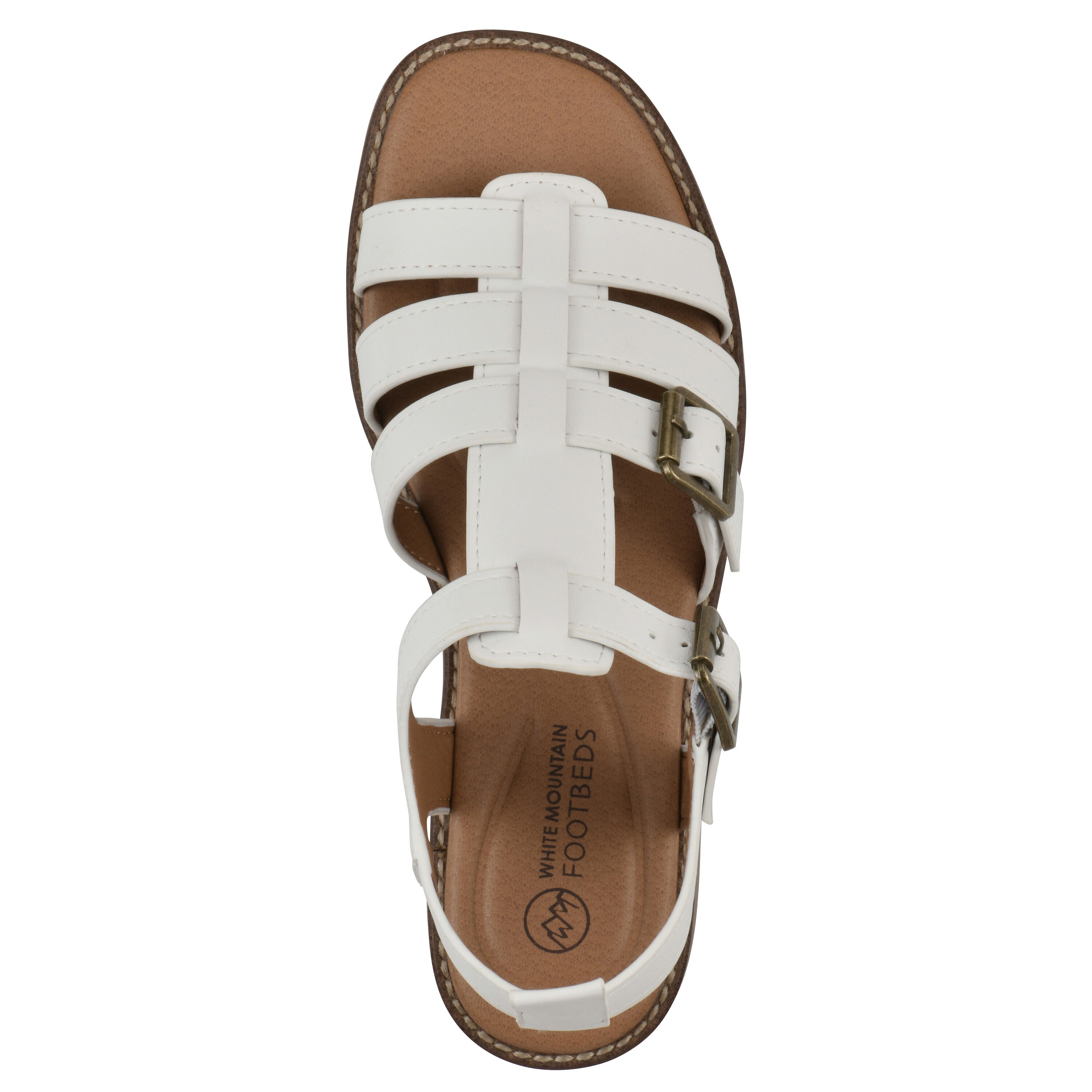 Mayday Gladiator Sandal, WHITE SMOOTH, alternate image number 4