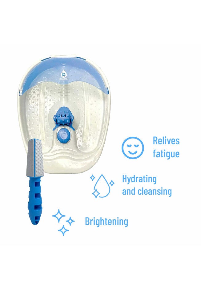 Soothing Foot Spa Massager With Tea Tree Salt Scrub & Callus Remover., , on-hover image number 1