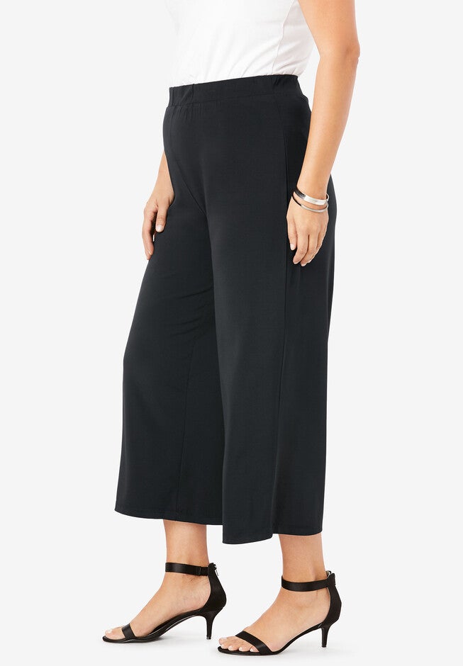 Ultrasmooth® Fabric Wide-Leg Crop Pant, , alternate image number 2