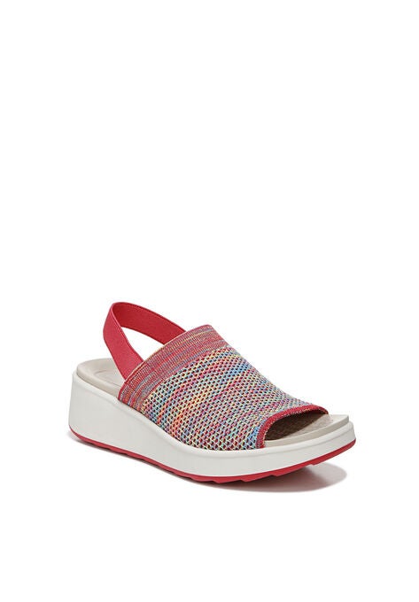 Nouveau Wedge Sandal, RED MULTI, hi-res image number null