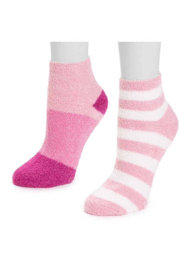 6 Pair Pack Aloe Infused Crew Socks, , on-hover image number null