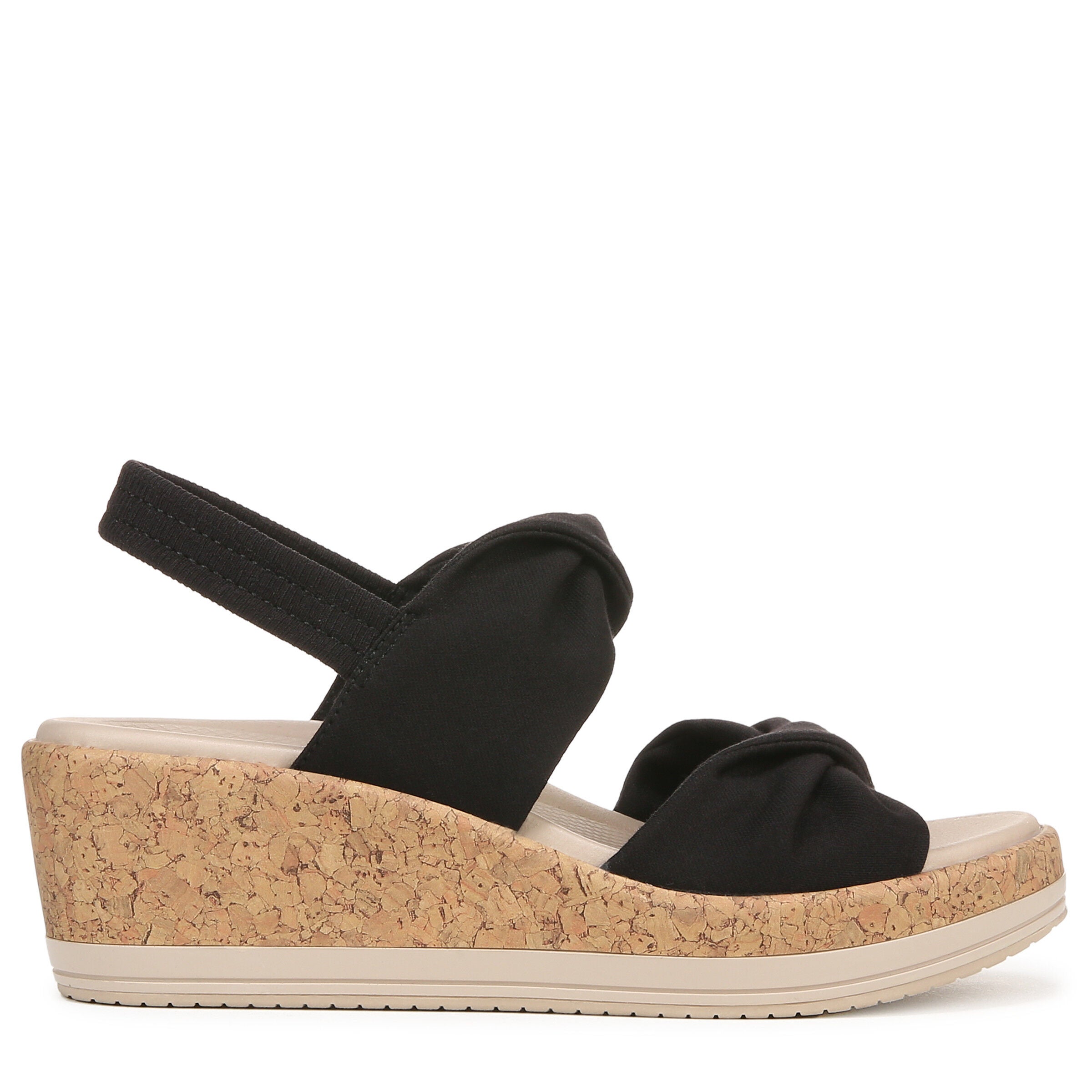 Riley Slingback Wedge Sandal, BLACK, alternate image number 3