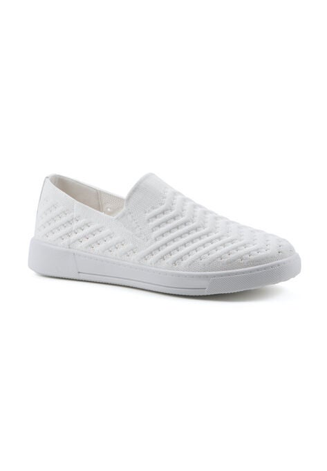 White Mountain Courageous Sneaker, WHITE FABRIC, hi-res image number null